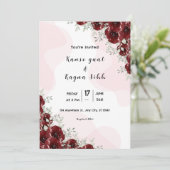 Élégant Modèle de conception de carte d'invitation (Debout devant)