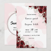 Élégant Modèle de conception de carte d'invitation (Devant / Derrière)