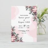 Élégant Modèle de conception de carte d'invitation (Debout devant)