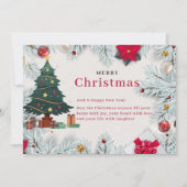 Élégant Modèle de la carte de Noël Joyeux (Devant)