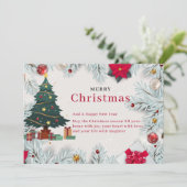 Élégant Modèle de la carte de Noël Joyeux (Debout devant)