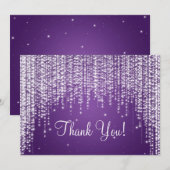 Élégant modèle de note de remerciement de mariage  (Devant / Derrière)