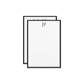 Élégant Modèle de script de calligraphie monograph (Devant/Arrière en situation)