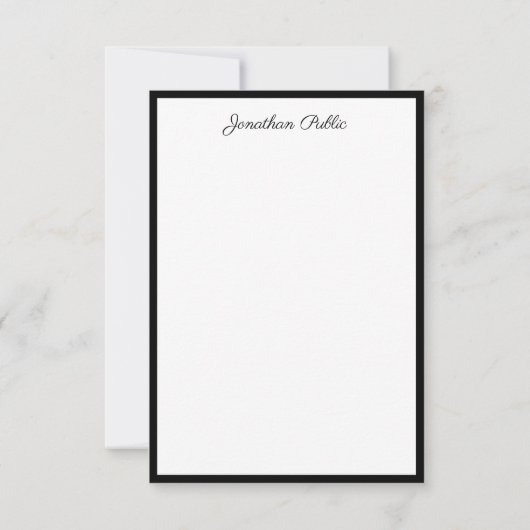 Élégant Modèle de script de calligraphie monograph (Dos)