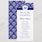 Élégant Modèle du programme de mariage (Devant / Derrière)