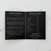 Élégant Modèle du programme funéraire Black & Gold (Intérieur)