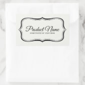 Élégant Modèle Étiquette de produits frontaliers (Sac)