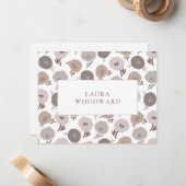 Élégant modèle floral moderne personnalisé (Devant/Arrière en situation)