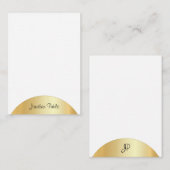 Élégant Modèle manuscrit Monogrammé Faux Gold (Devant / Derrière)