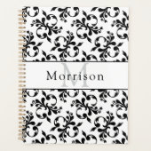 Elégant modèle noir & blanc français Damask (Devant)