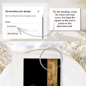 Élégant Modèle Personnalisé avec Nom des Invités N