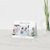 Élégant Modèle photo Script 3 Merci plié (Devant)