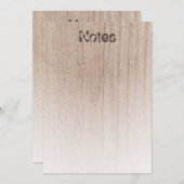 Elégant Modèle tendance Texte dénudé Bois look (Devant / Derrière)