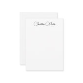 Élégant Modèle vertical moderne écrit à la main (Devant/Arrière en situation)