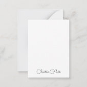 Élégant Modèle vertical moderne écrit à la main (Dos)