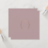 Élégant Modèle vierge Ajouter votre monogramme (Devant/Arrière en situation)