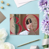 Elegant modern 30e verjaardagsfeest acryl uitnodigingen (Insitu (Huwelijk))