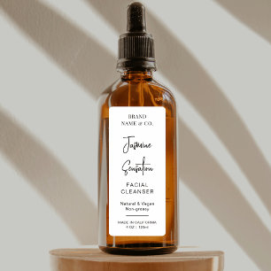 Elegant Modern 4 OZ Cosmo Fles Verticaal Label