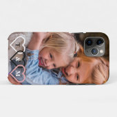 Elegant modern aangepast fotomonogram voor kindere Case-Mate iPhone case (Achterkant (horizontaal))