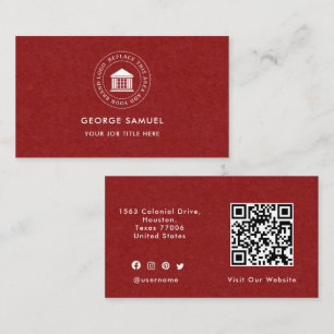 Elegant Modern Aangepast Logo Minimalistisch Eenvo Visitekaartje