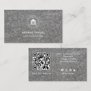 Elegant Modern Aangepast Logo Minimalistisch Eenvo Visitekaartje