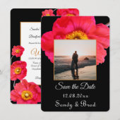 Elegant Modern Aangepaste Foto slaat de datum van  Kaart (Voorkant / Achterkant)