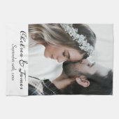 Elegant Modern Aangepaste Foto Theedoek (Horizontaal)