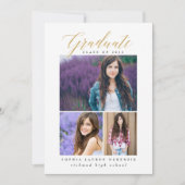 Elegant modern, abstract gespikkeld afstuderen i kaart (Voorkant)