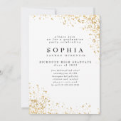 Elegant modern, abstract gespikkeld afstuderen i kaart (Achterkant)