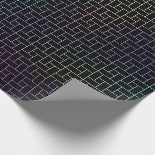 Elegant modern Abstract kleurrijk mandje | Cadeaupapier (Hoek)