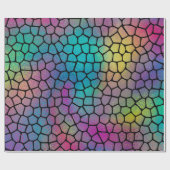 Elegant modern Abstract kleurrijk mozaïekpatroon Cadeaupapier (Vlak)