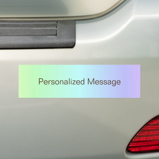 Elegant Modern Abstract Kleurrijk Regenboog Bruin Bumpersticker (Op auto)