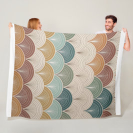 "Elegant Modern Abstract Pattern  Fleece Deken