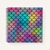 Elegant Modern Abstract Regenboog Schalen Patroon  Notitieboek (Voorkant)