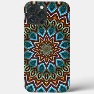 Elegant Modern Abstracte Bohemian Mandala Art iPhone 13 Pro Max Hoesje