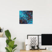Elegant Modern Abstracte Brick-muur | POSTER (Thuiskantoor)