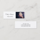 Elegant Modern Afstuderen Naam Kaart Contactkaartje (Voorkant / Achterkant)