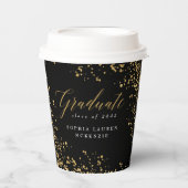 ELEGANT MODERN AFSTUDEREN PAPIERCUPS PAPIEREN BEKERS (Voorkant)