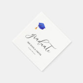 Elegant Modern Afstuderen Pet Graduation Party Servet (Hoek)