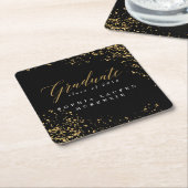 ELEGANT MODERN AFSTUDEREN VIERKANTE KARTONNEN ONDERZETTER (Schuin)