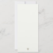 ELEGANT MODERN ART DECO WHITE SILVER VOW RENEWAL KAART (Achterkant)
