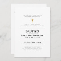 Elegant Modern BAUTIZO Bautismo Baptism - ADD VERS