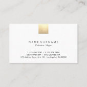 Elegant modern beige gradiënt Gold Accent Korting Visitekaartje (Achterkant)