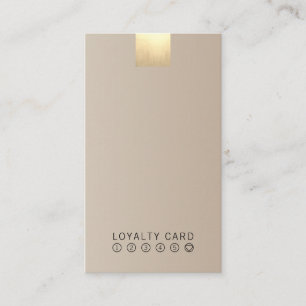 Elegant modern BeigeGradiënt Gold Loyalty Vertica Visitekaartje