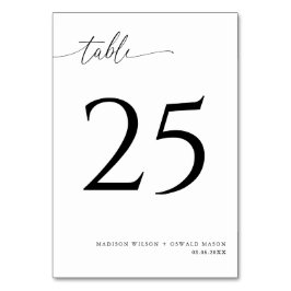 Elegant Modern Black Calligraphy Wedding 25 Kaart