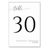 Elegant Modern Black Calligraphy Wedding 30 Kaart (Voorkant)