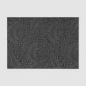 Elegant Modern Black Floral Pattern Tissuepapier (Voorkant)