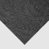 Elegant Modern Black Floral Pattern Tissuepapier (Detail)