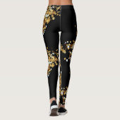 Elegant Modern Black Glitter Sparkles Gift Leggings (Achterkant)