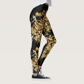 Elegant Modern Black Glitter Sparkles Gift Leggings (Rechts)